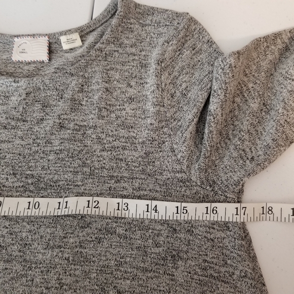 Postmark XS Heather Black Tunic Sweater Long Sleeve Anthropologie - Picture 4 of 9